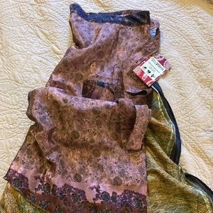 Silk Sari Reversible Wrap Skirt